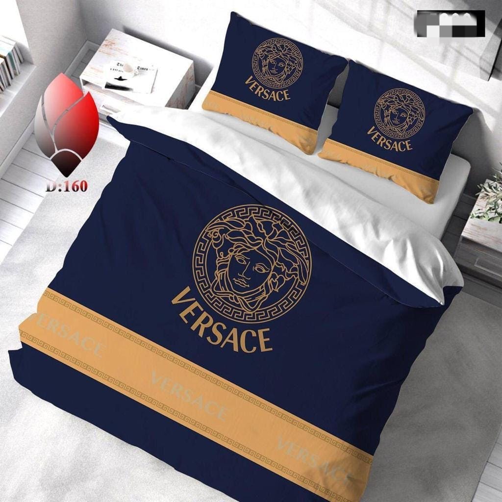 Versace King Size Quilt Cover Bedsheet Set