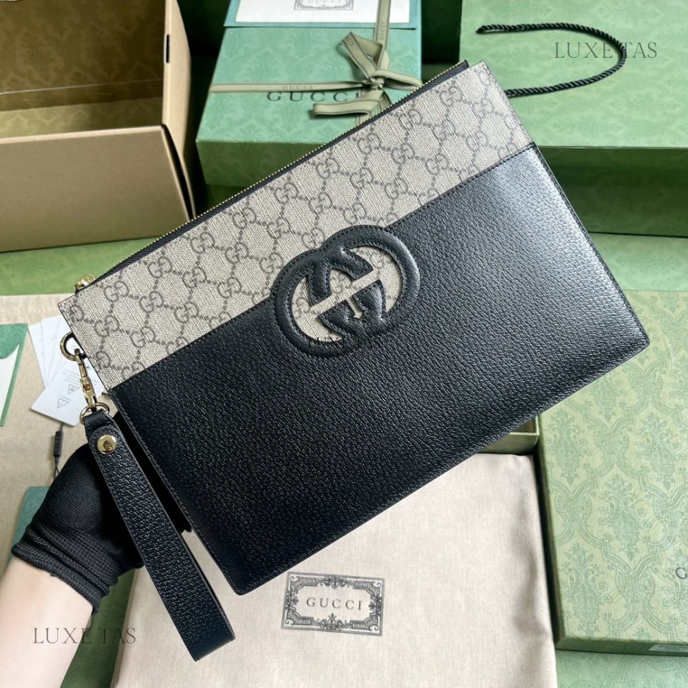 Gucci 1:1 Leather Super Premium Grade Men's Pouch