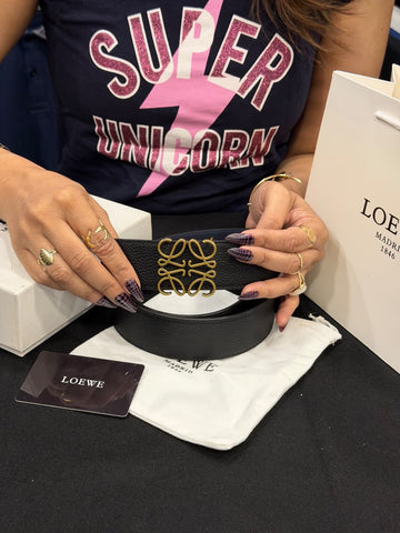 Loewe 1:1 Grade Genuine Leather Women's Belt with Complete Box Packaging