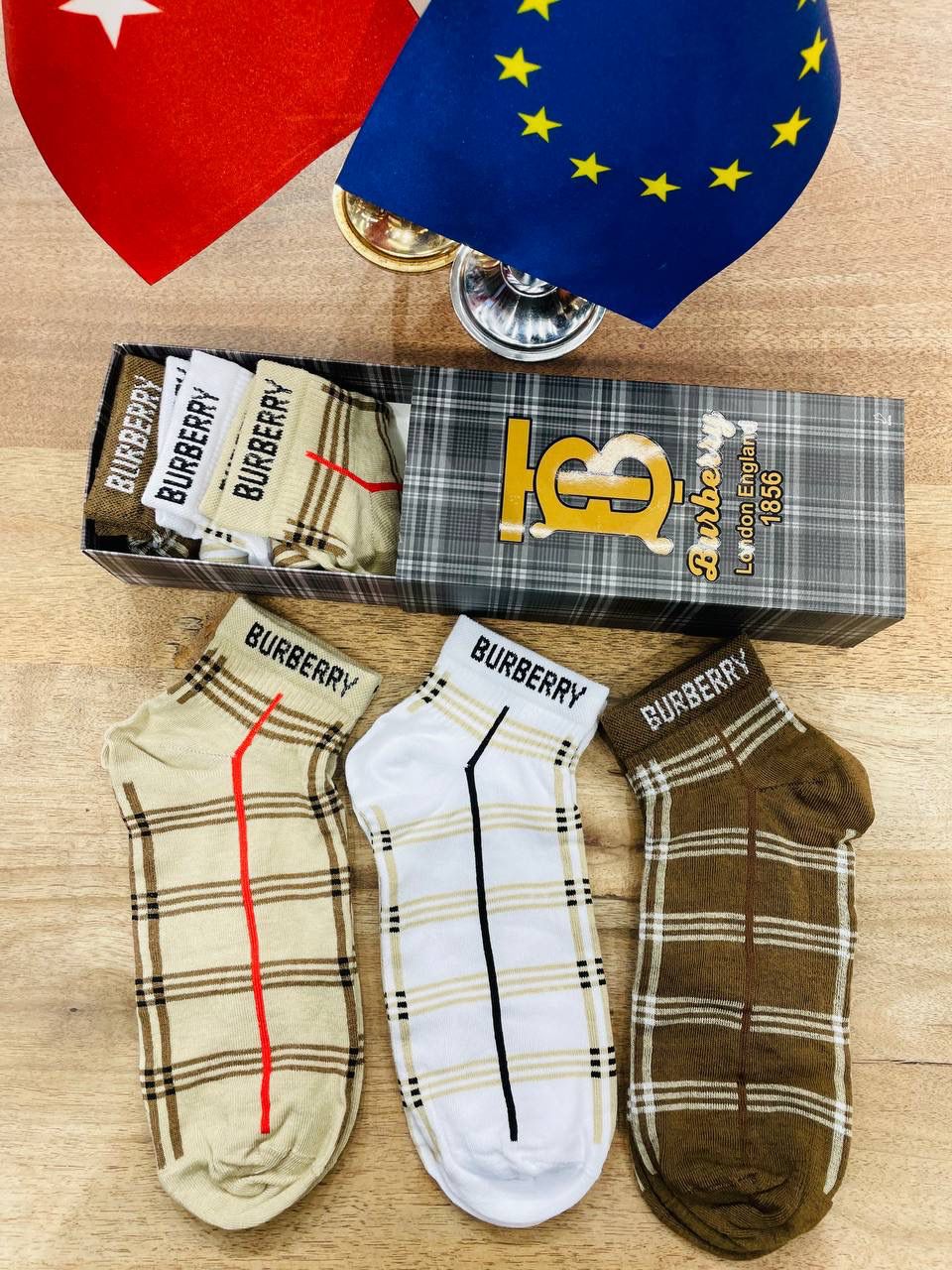 Burberry Scented Ankle Socks- Pack of 6 - Made In Turkey