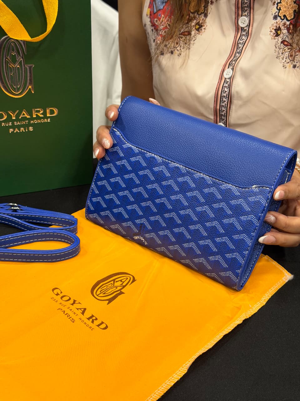 Goyard Pouch Bag with Hand Carry Bag