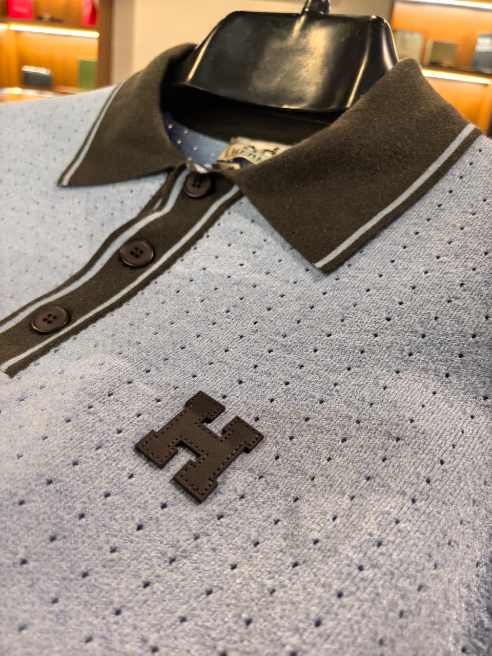Hermes:1 Grade Super Premium Knitwear Polo Sweatshirt