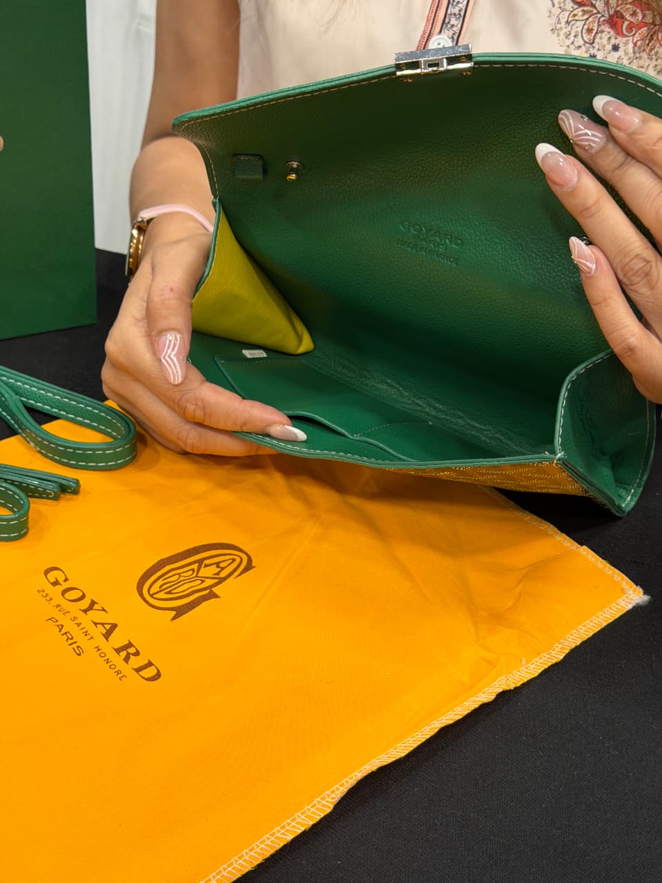Goyard Pouch Bag with Hand Carry Bag