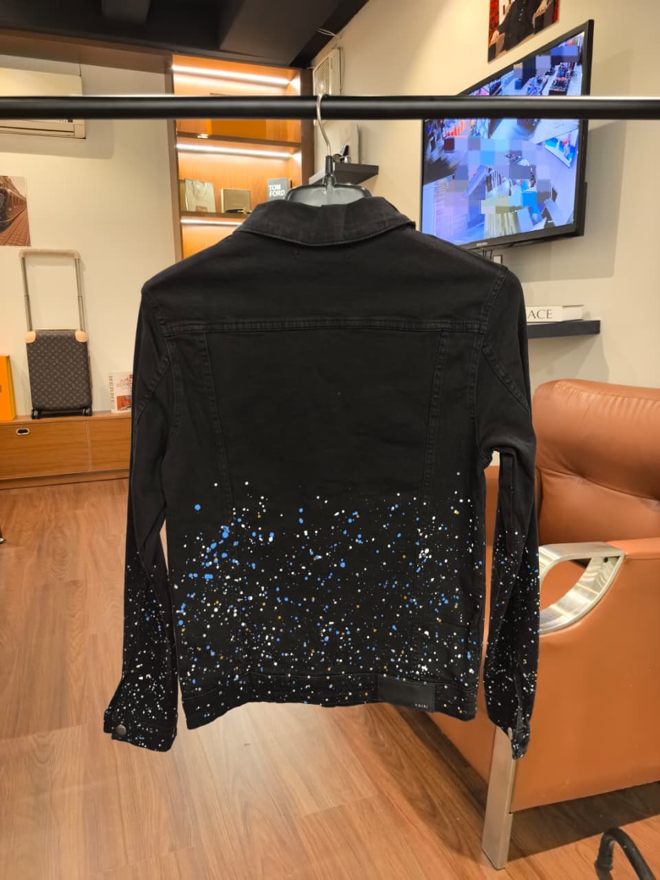 Am-iri 1:1 Grade Short Down Denim Jacket