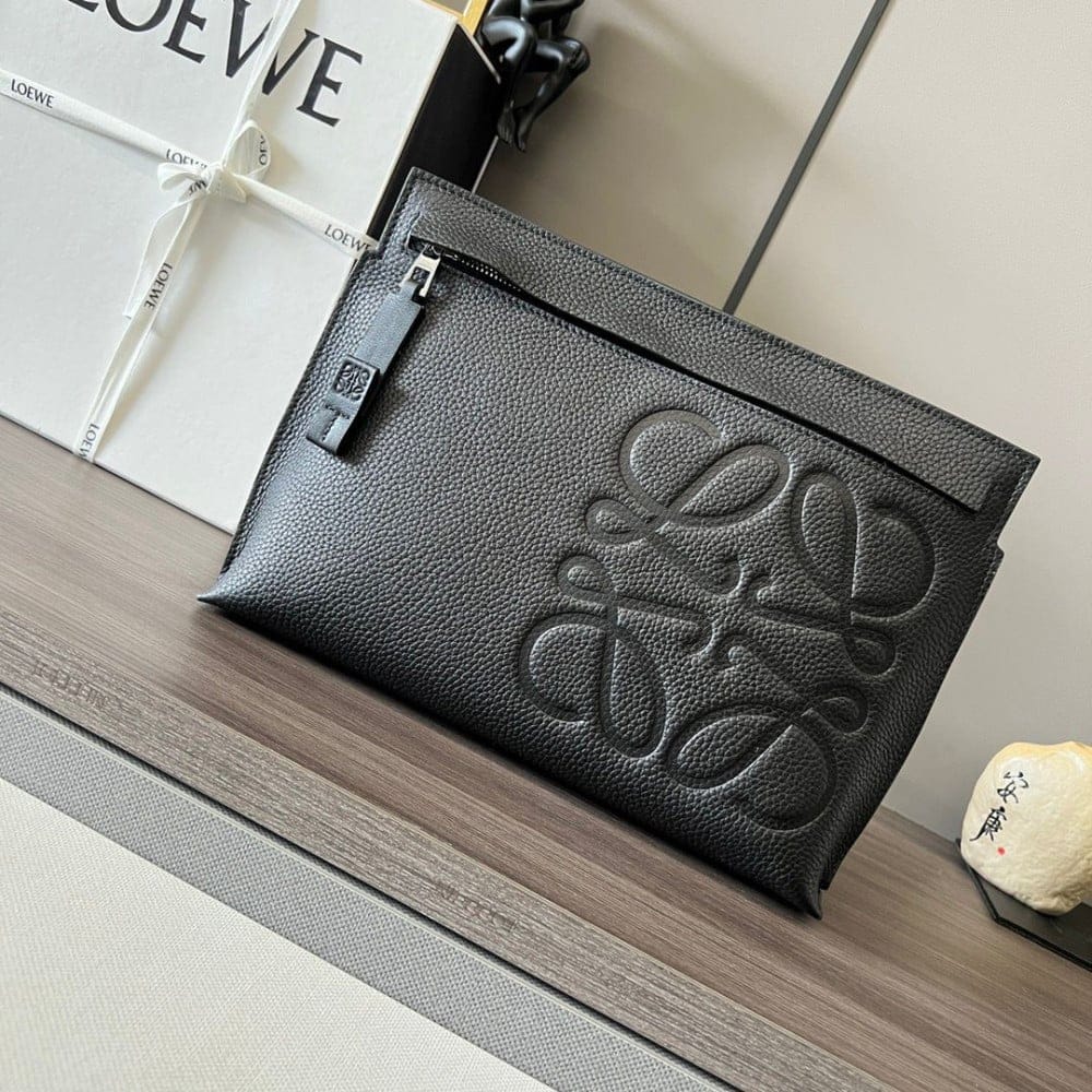 Loewe 1:1 Genuine Leather Super Premium Grade Men's Pouch with full Packaging