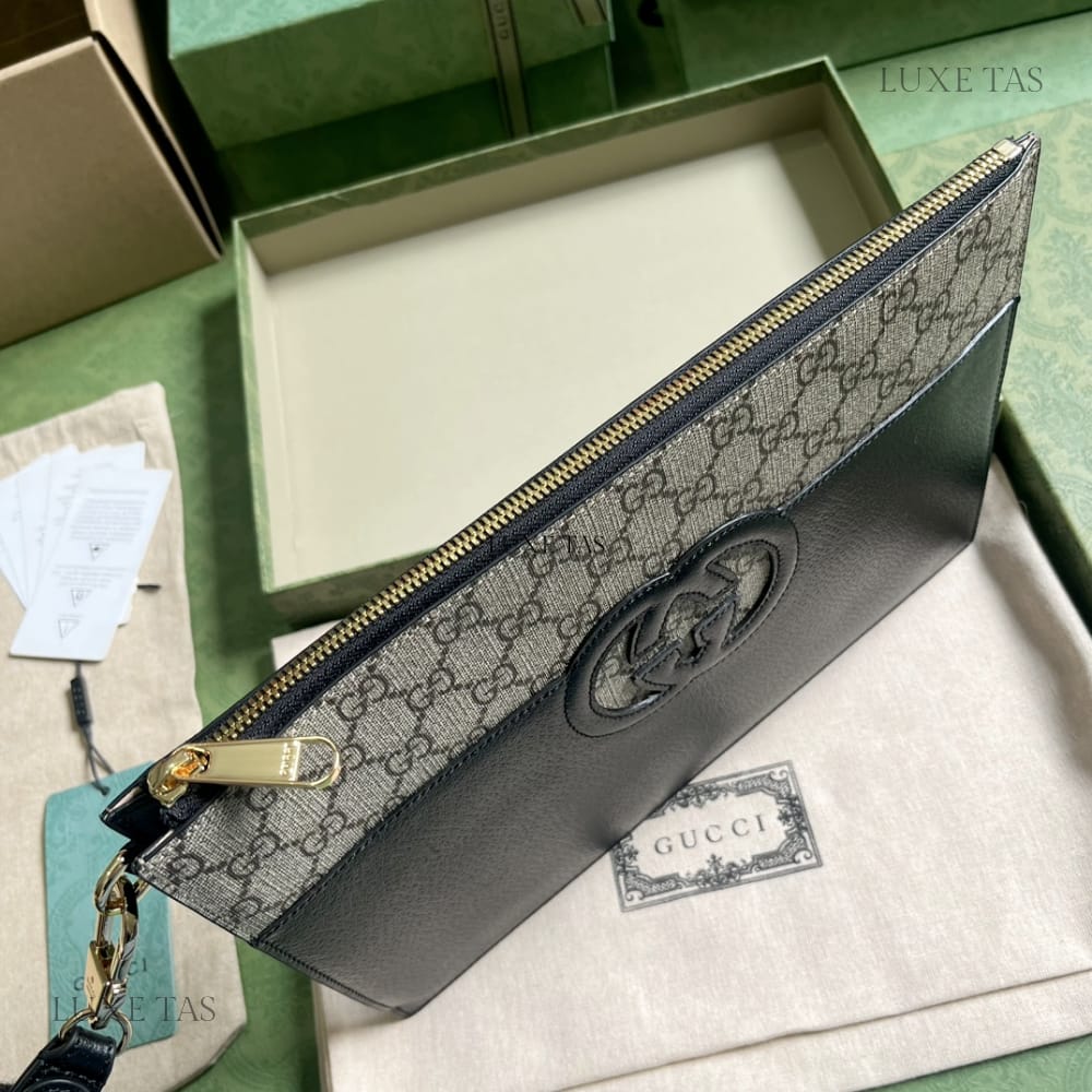 Gucci 1:1 Leather Super Premium Grade Men's Pouch