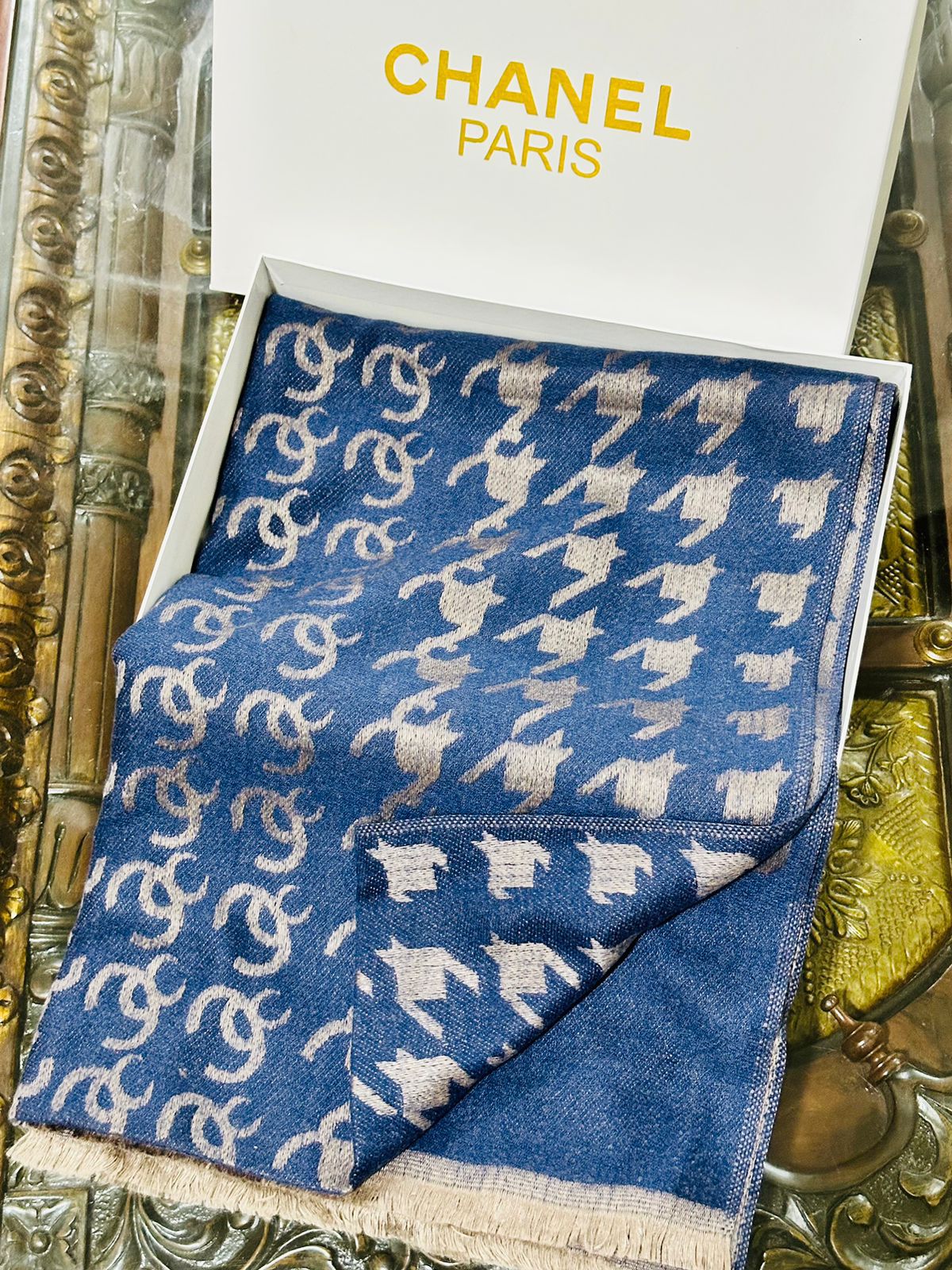 Chanel Women's Scarf with Box