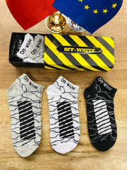 Off-White Scented Ankle Socks- Pack of 6 - Made In Turkey