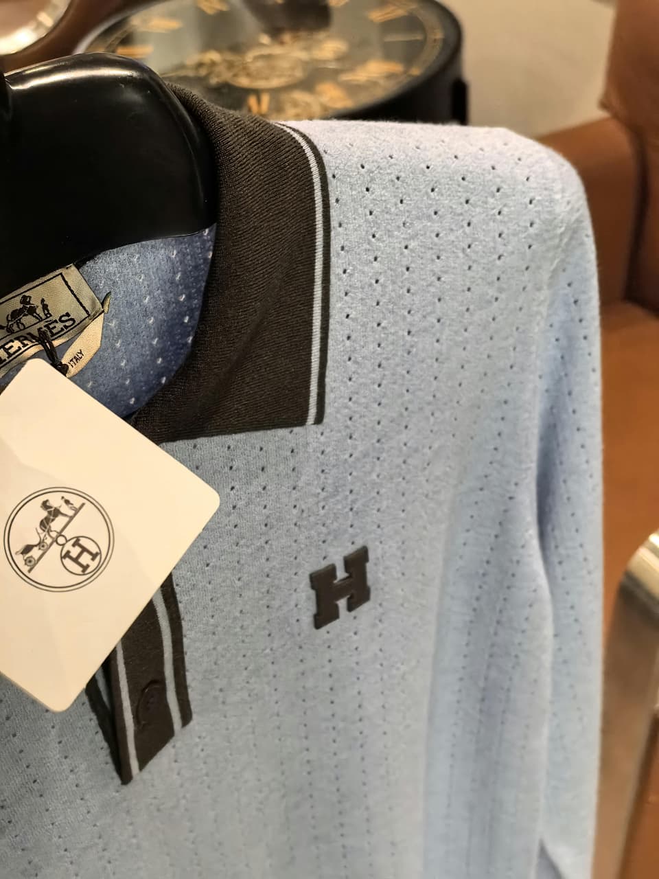 Hermes:1 Grade Super Premium Knitwear Polo Sweatshirt