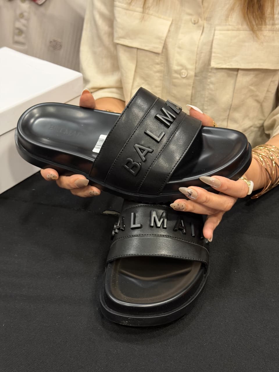 Balmain High End Slides with Box