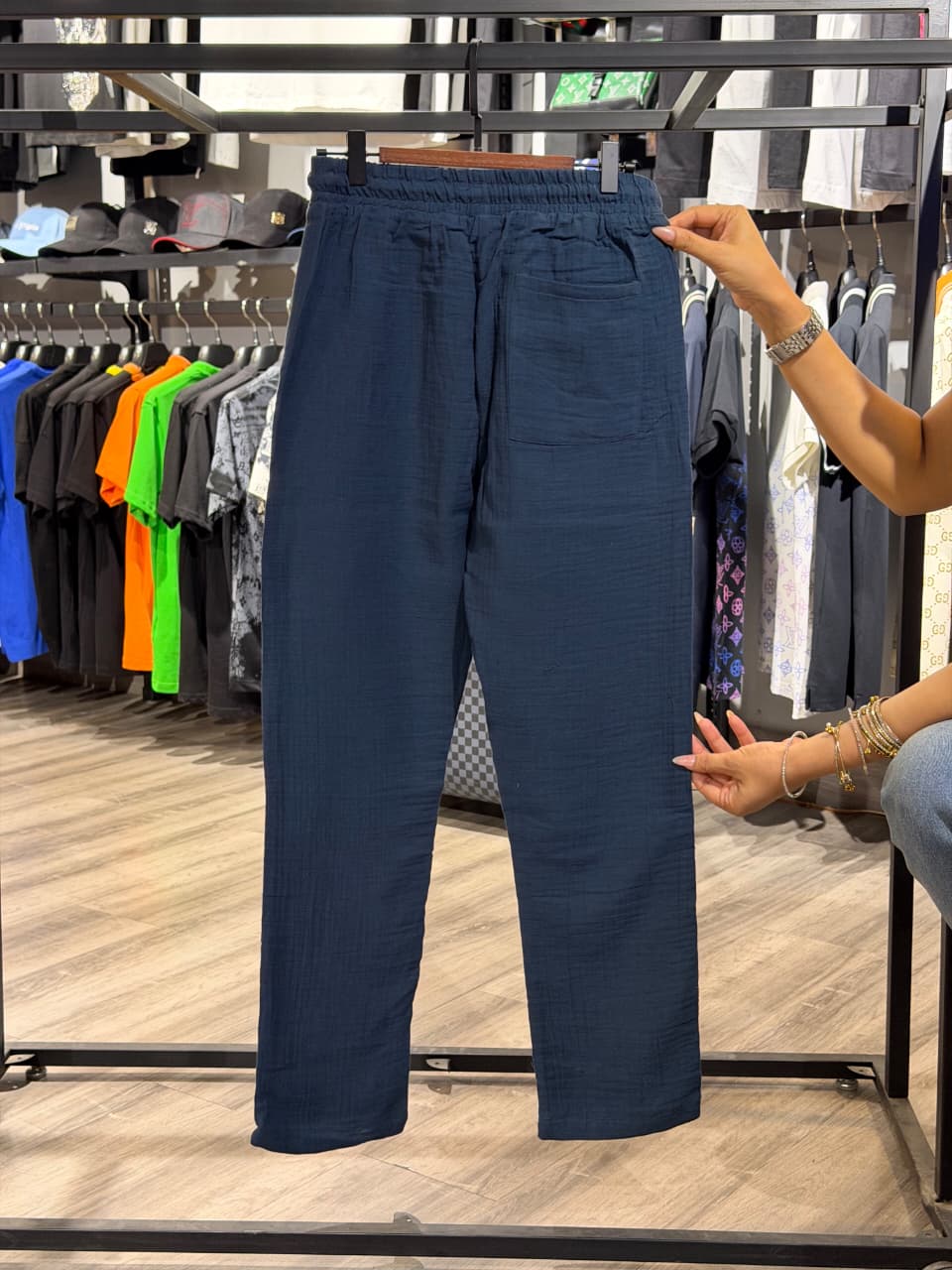 Zara Cotton Linen Trouser