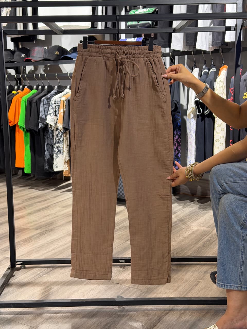 Zara Cotton Linen Trouser